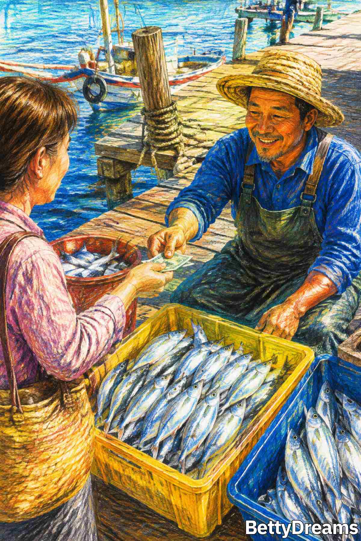 dreaming about buying fish