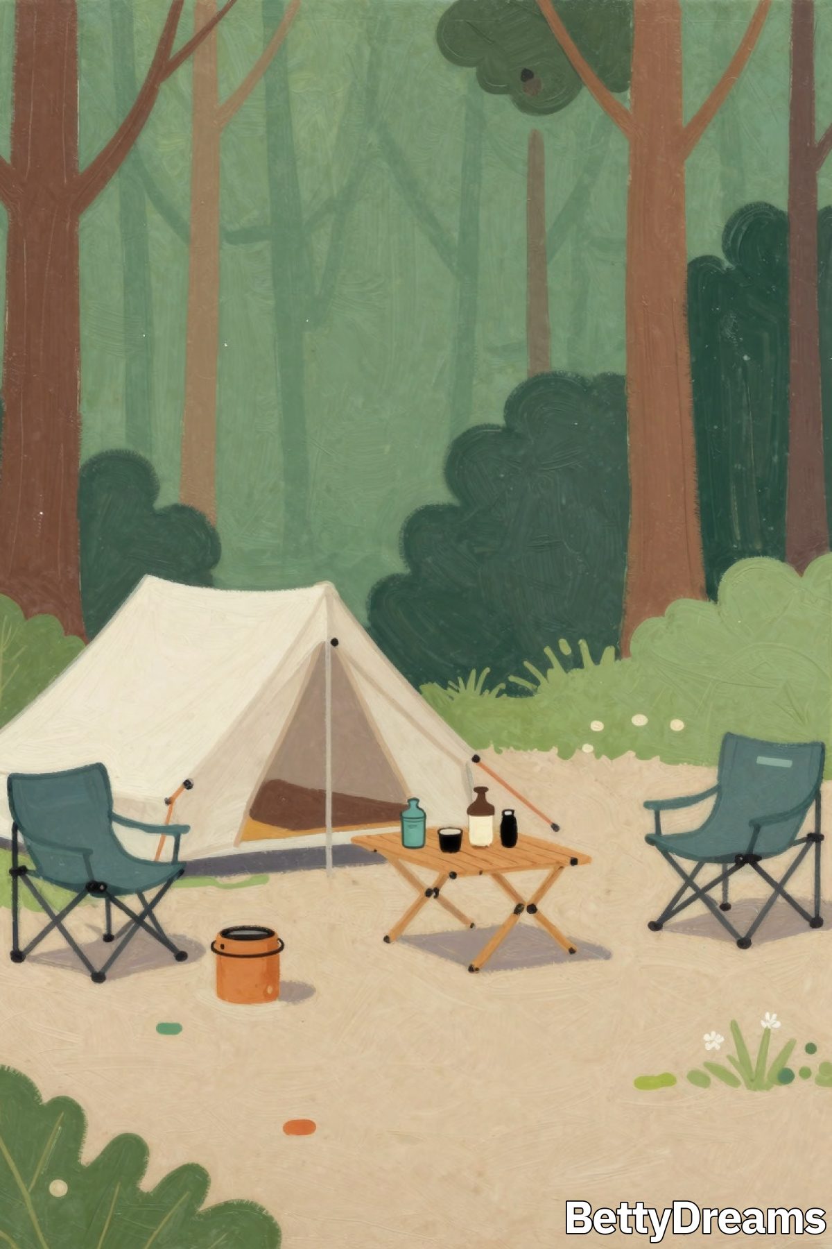 seeing camping in a dream