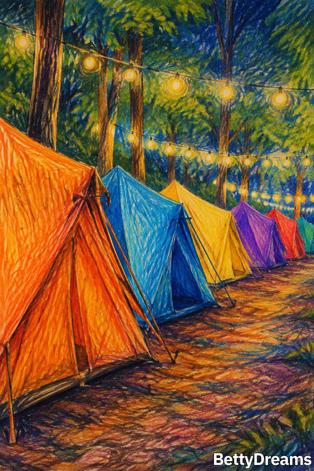 camping in a dream