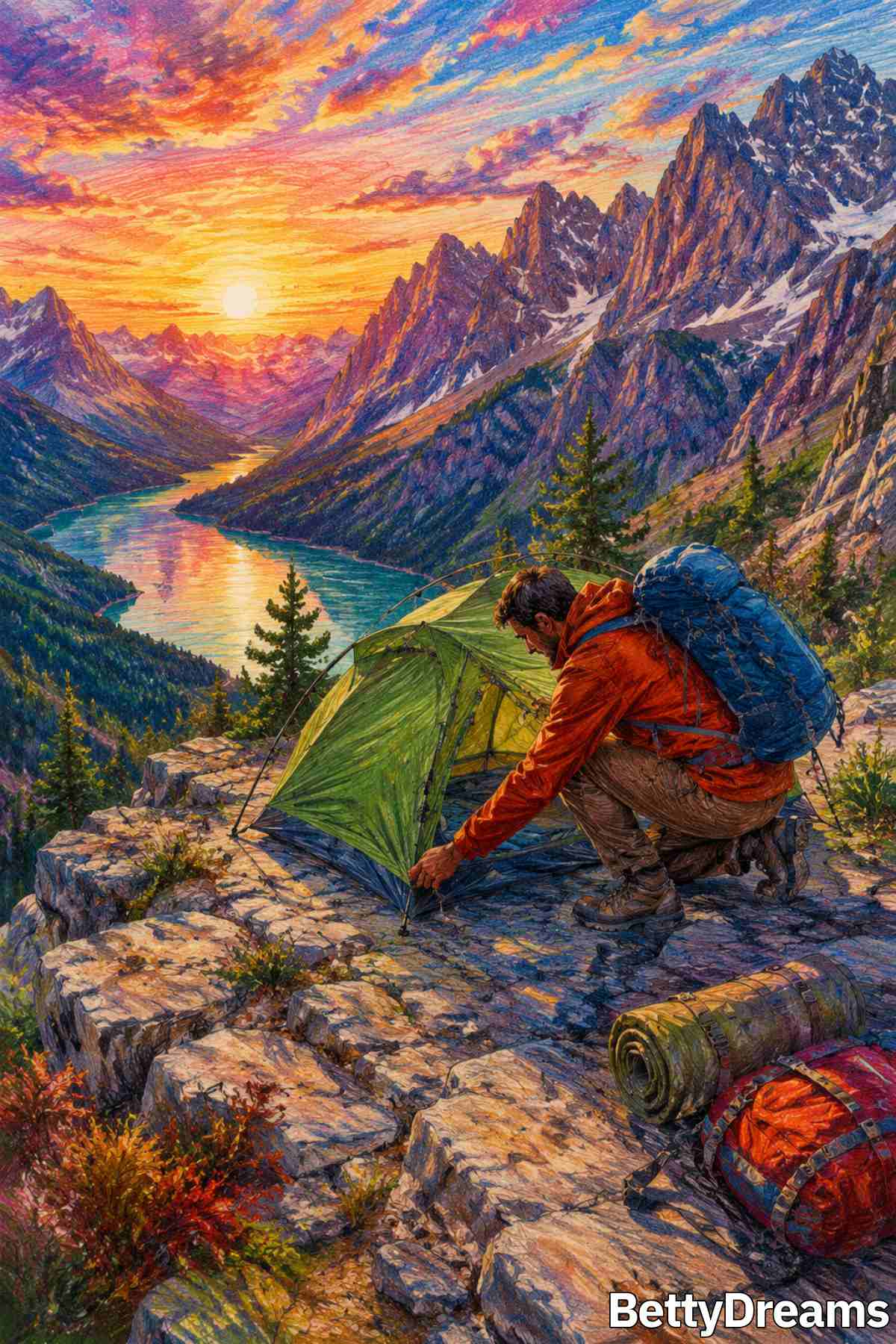 dream about camping