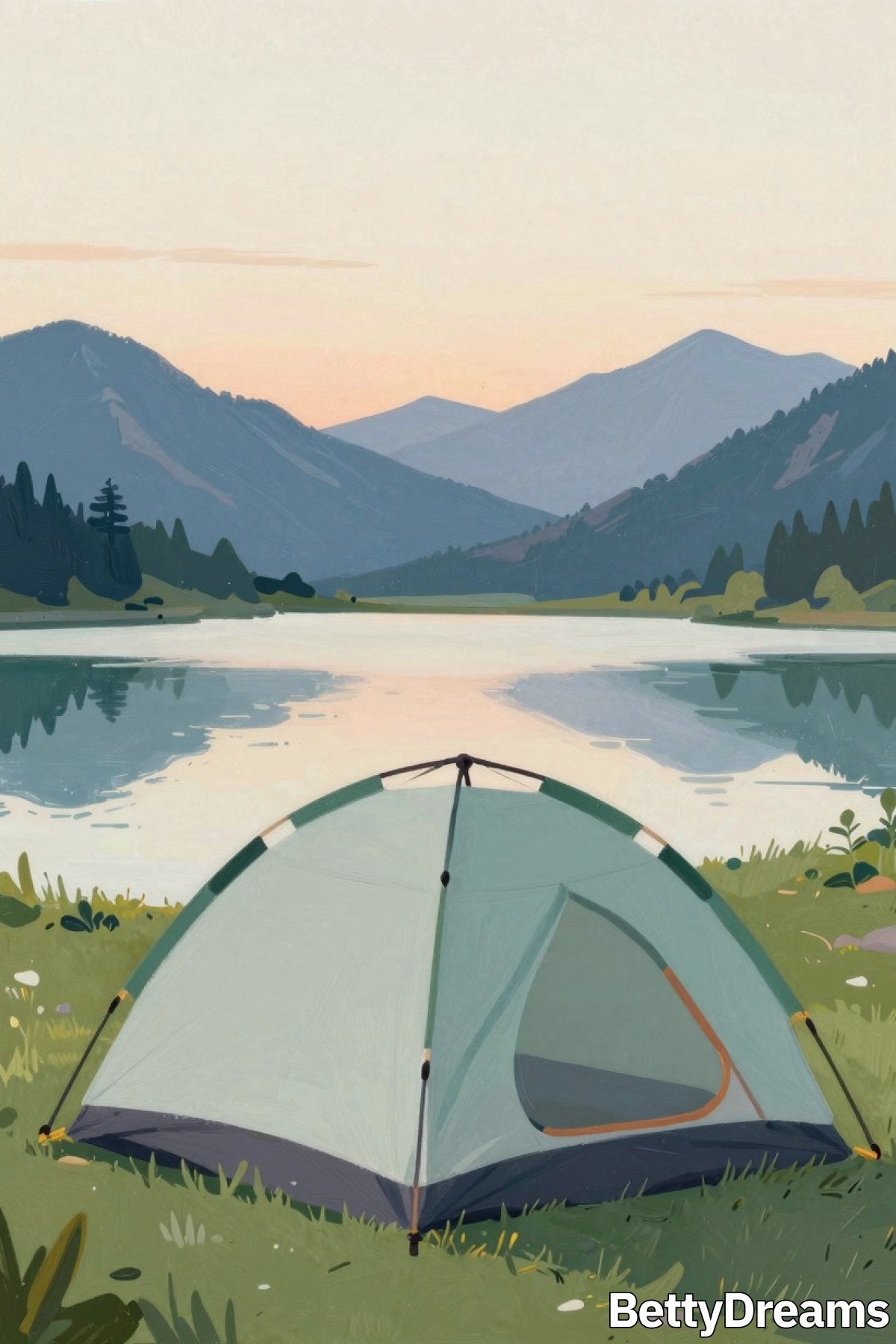 having a dream about camping