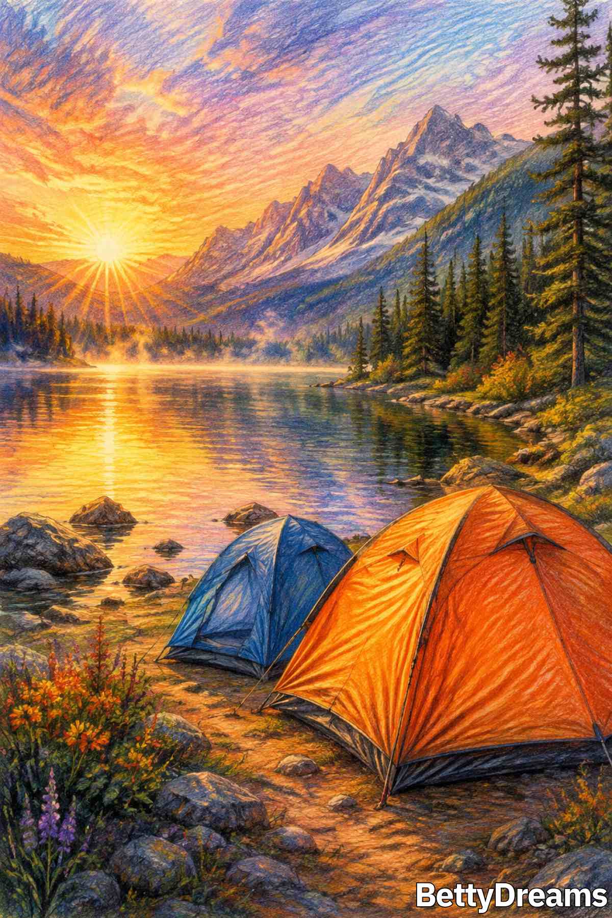 having a camping dream