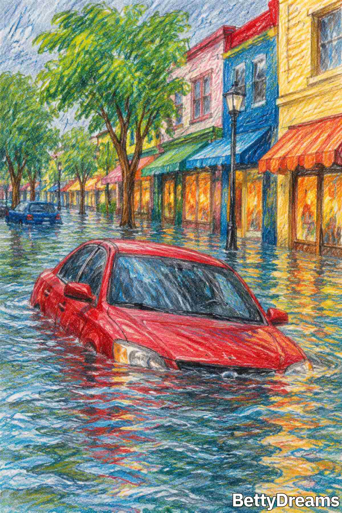 dreams about cars sinking