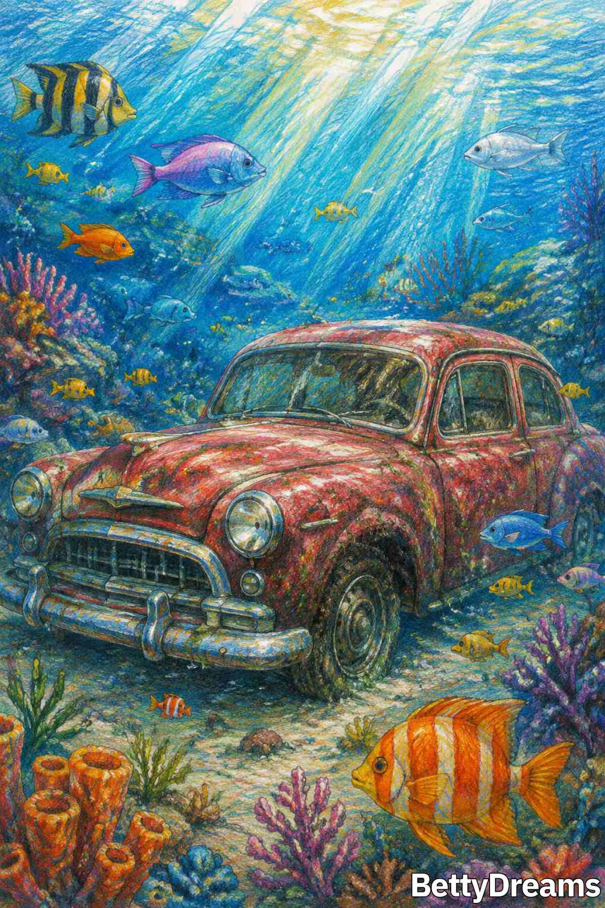 dreaming about a submerged car