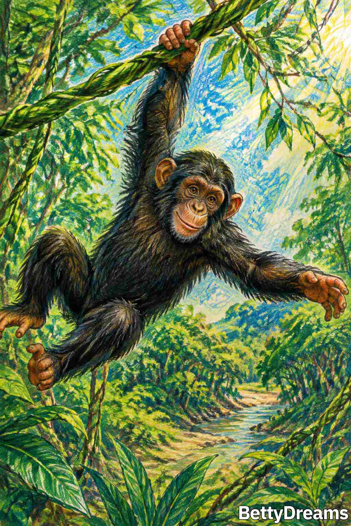 dreaming about a chimpanzee