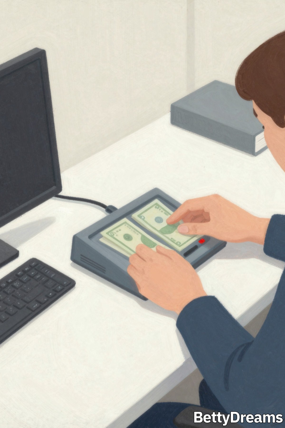 counting cash in dream