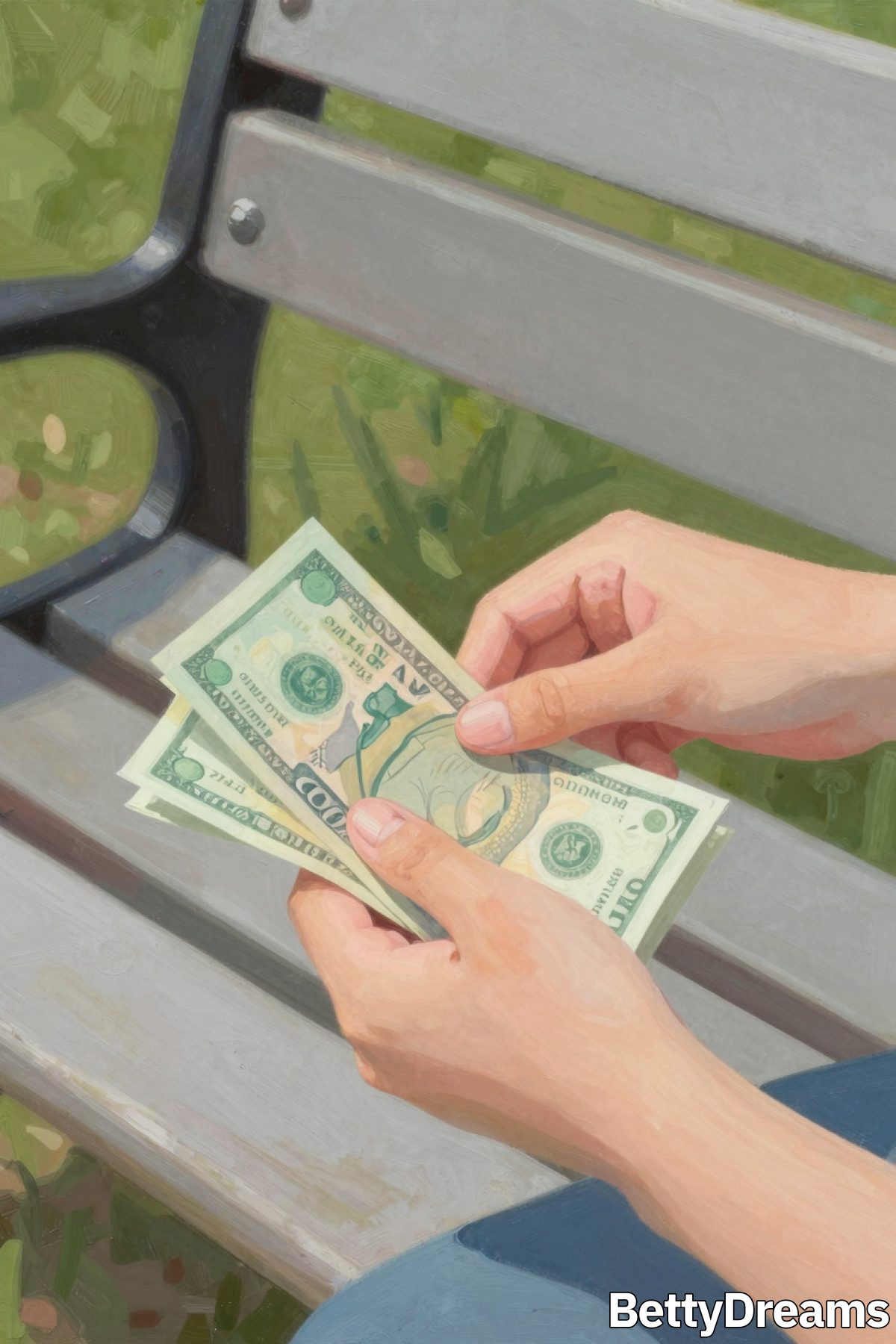 dreaming about counting money