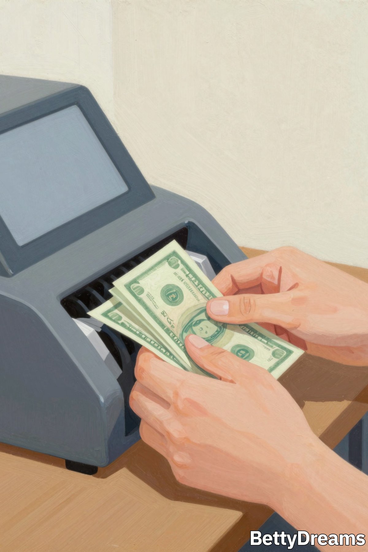 counting money in a dream