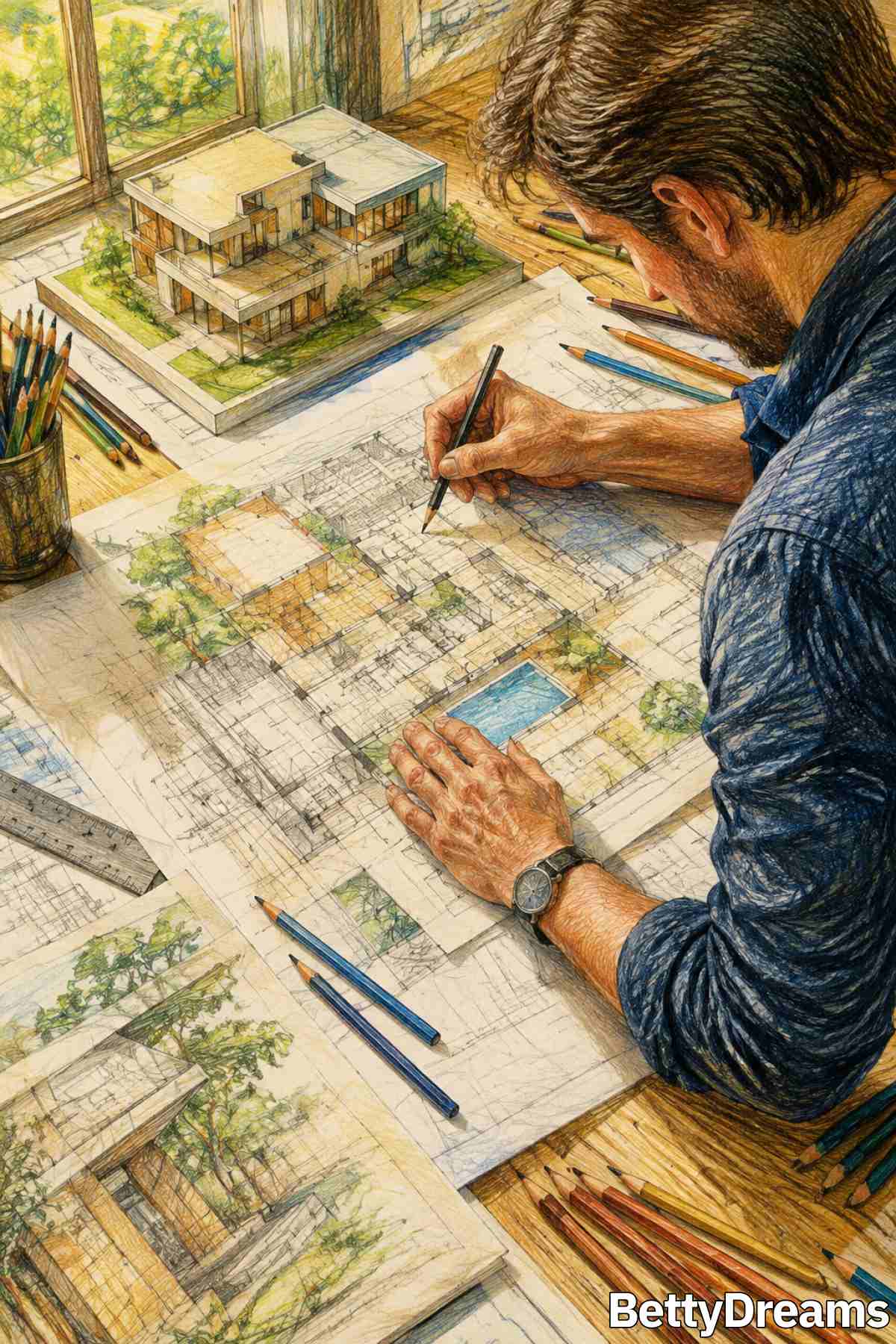 drawing in a dream