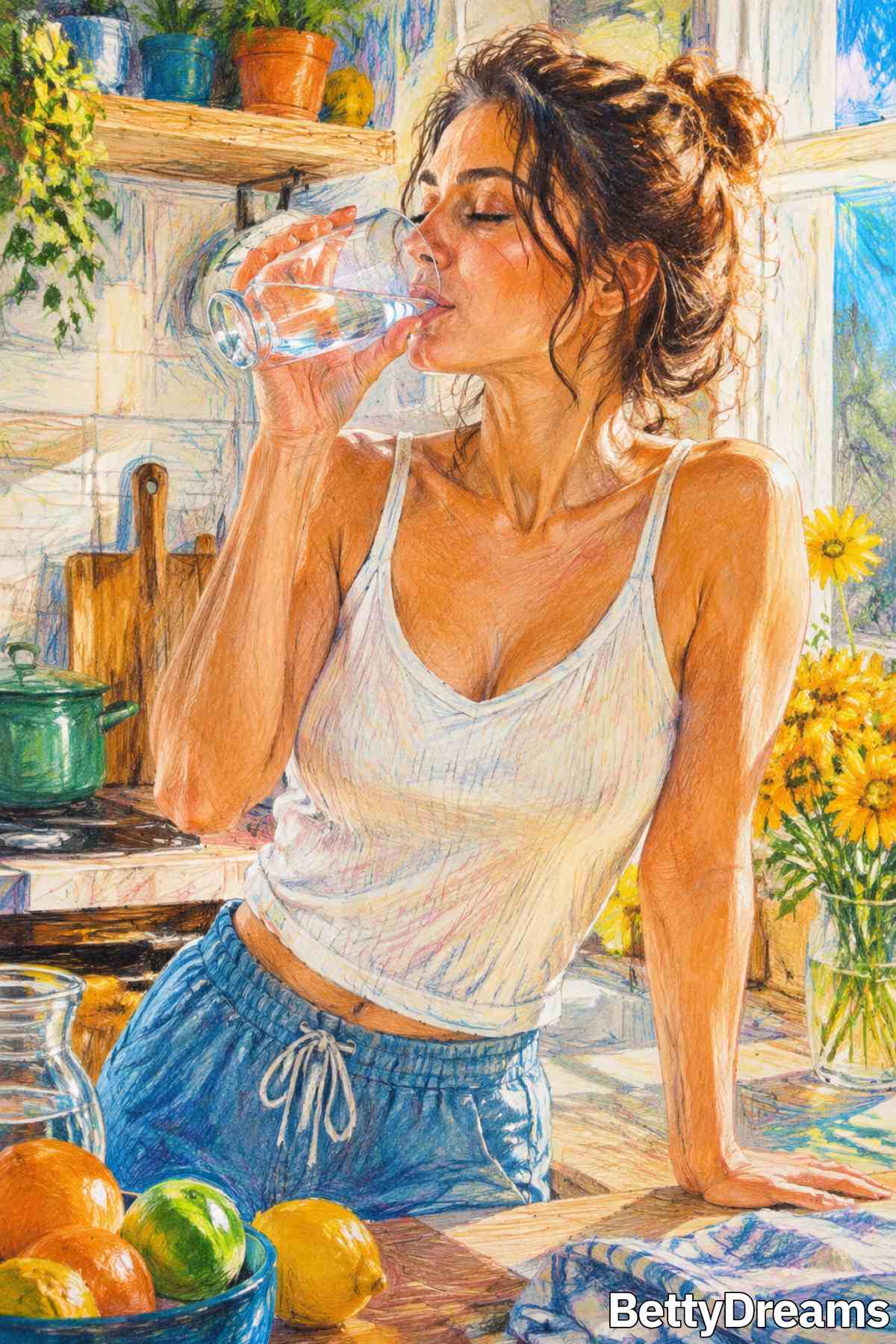 having a dream about drinking water