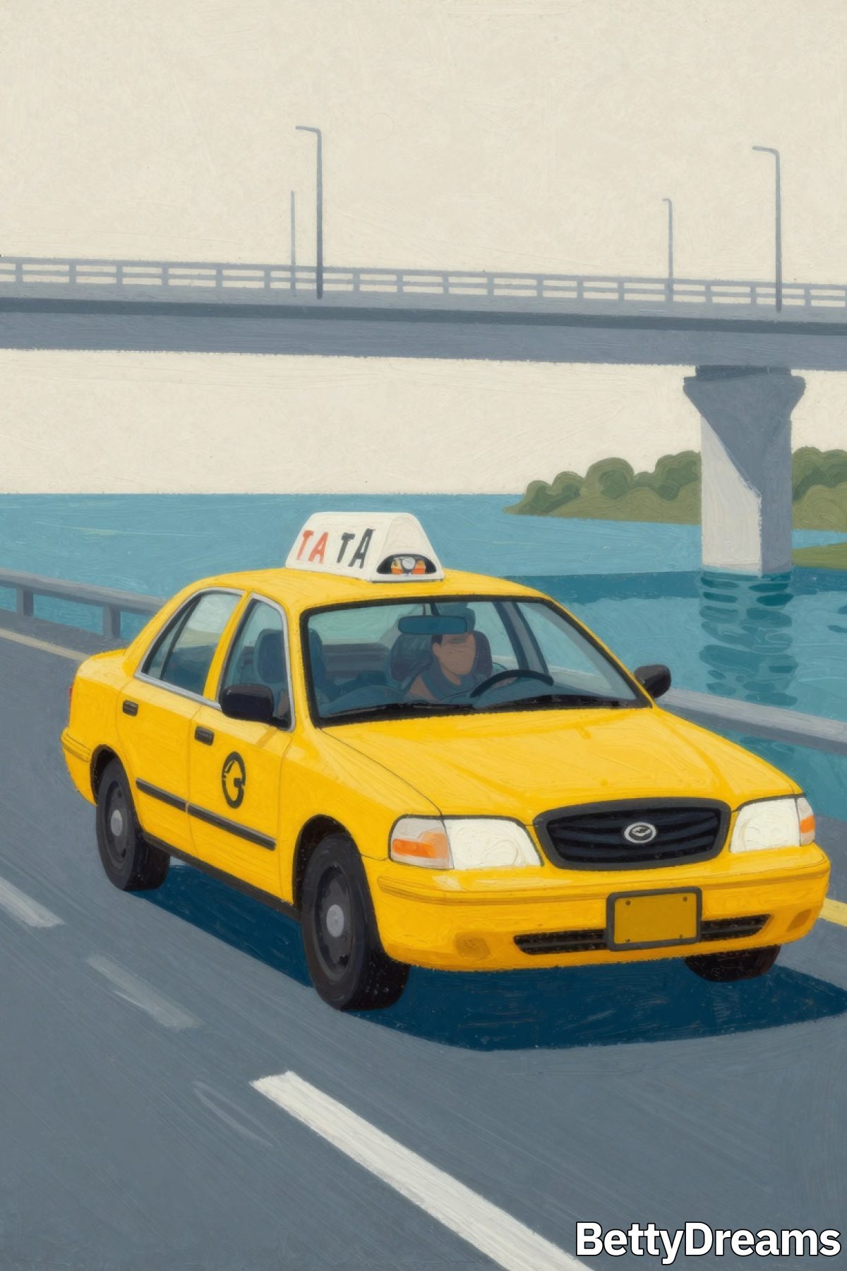 having a dream about driving into water