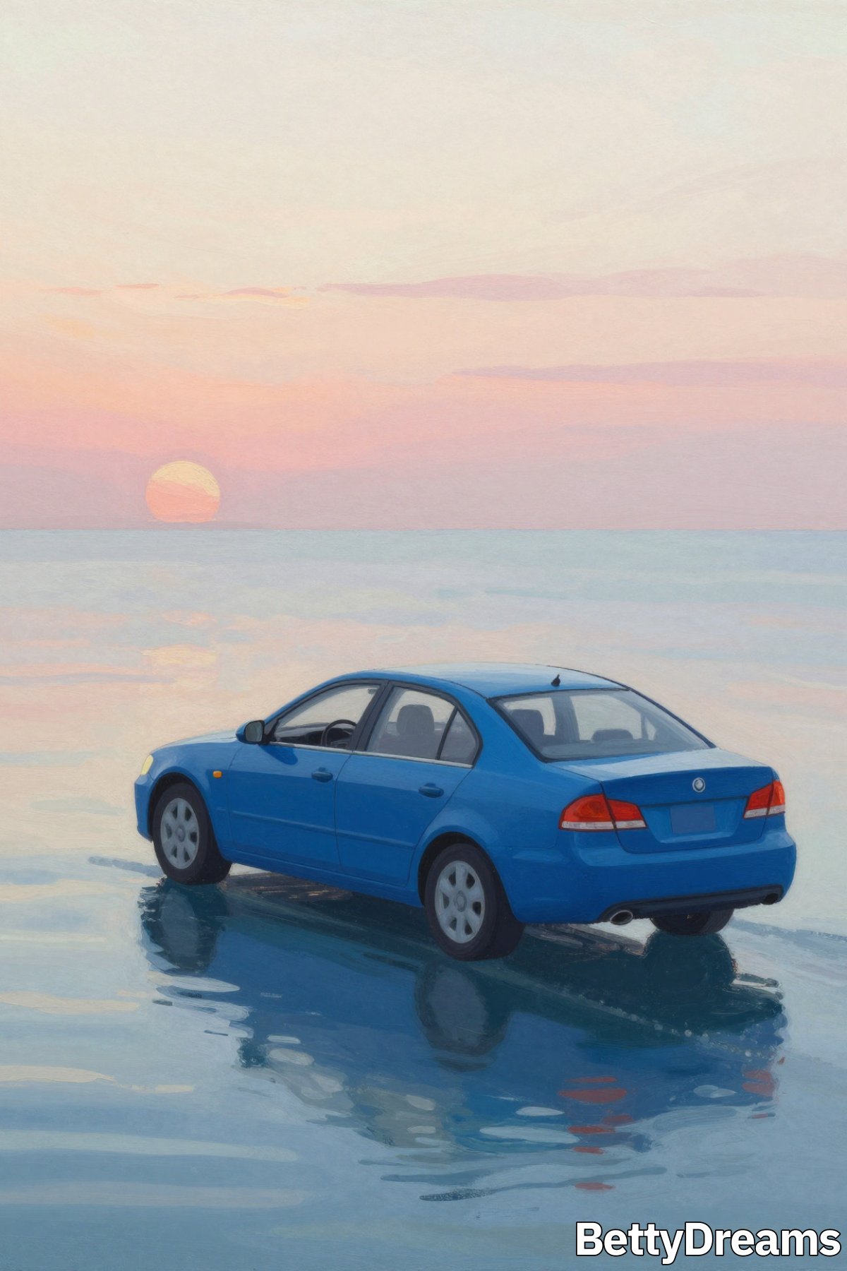 car driving into water dream