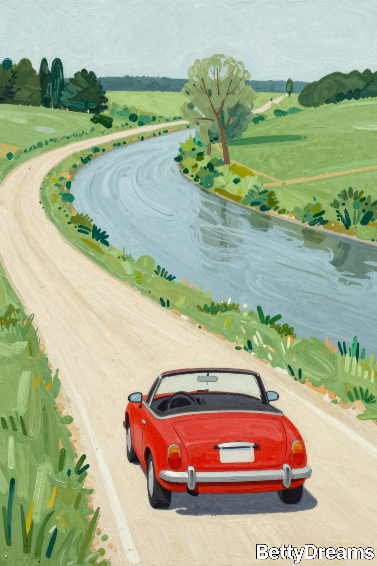 meaning of driving into water in a dream