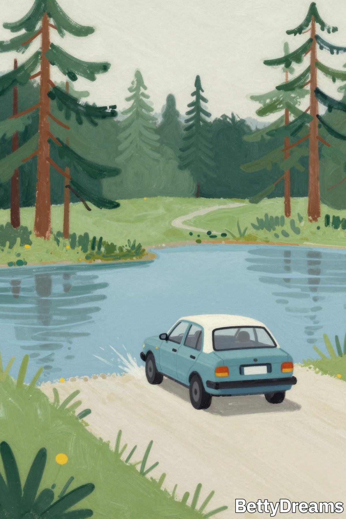 driving into water in a dream