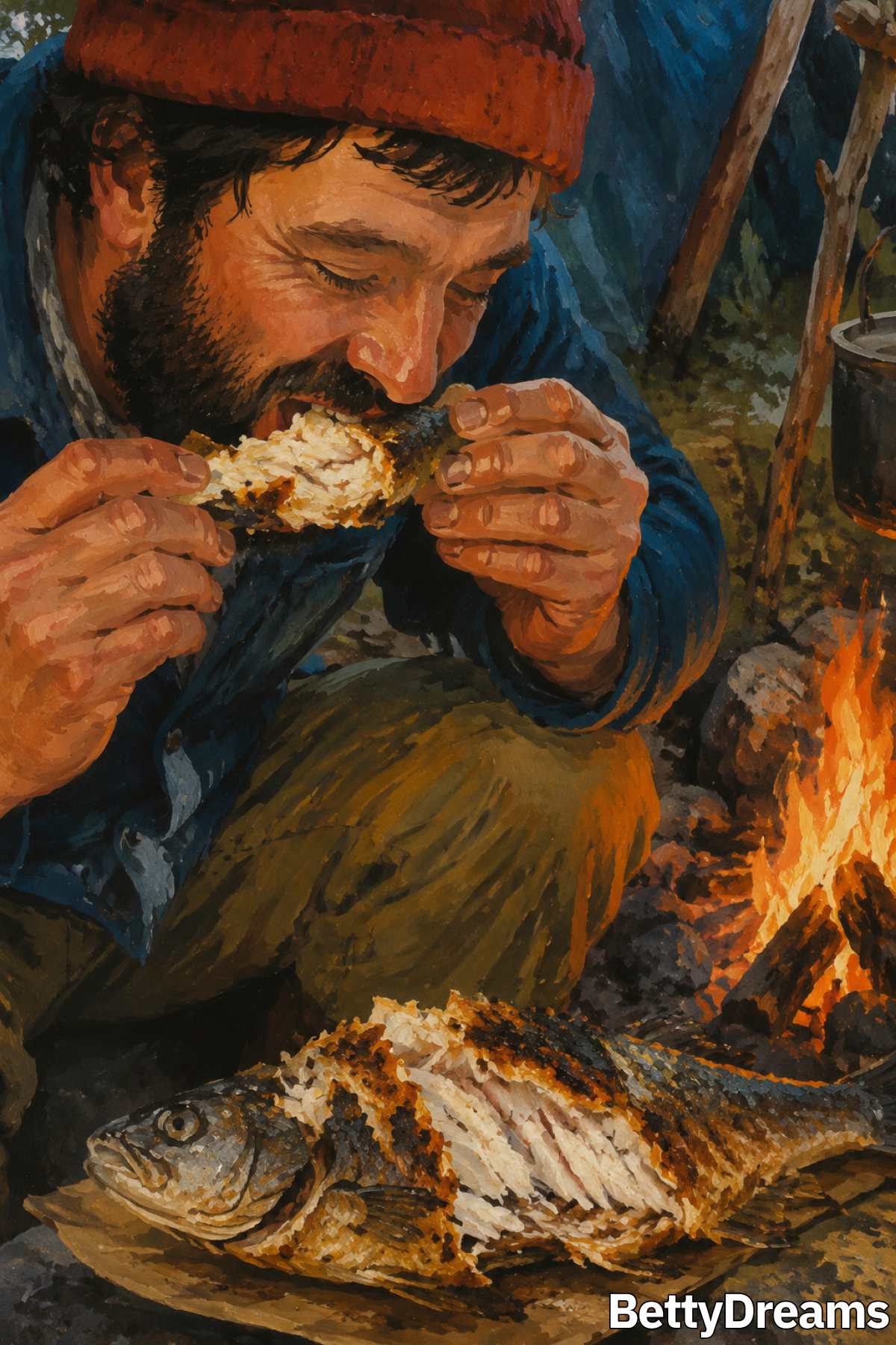 eating fish in a dream