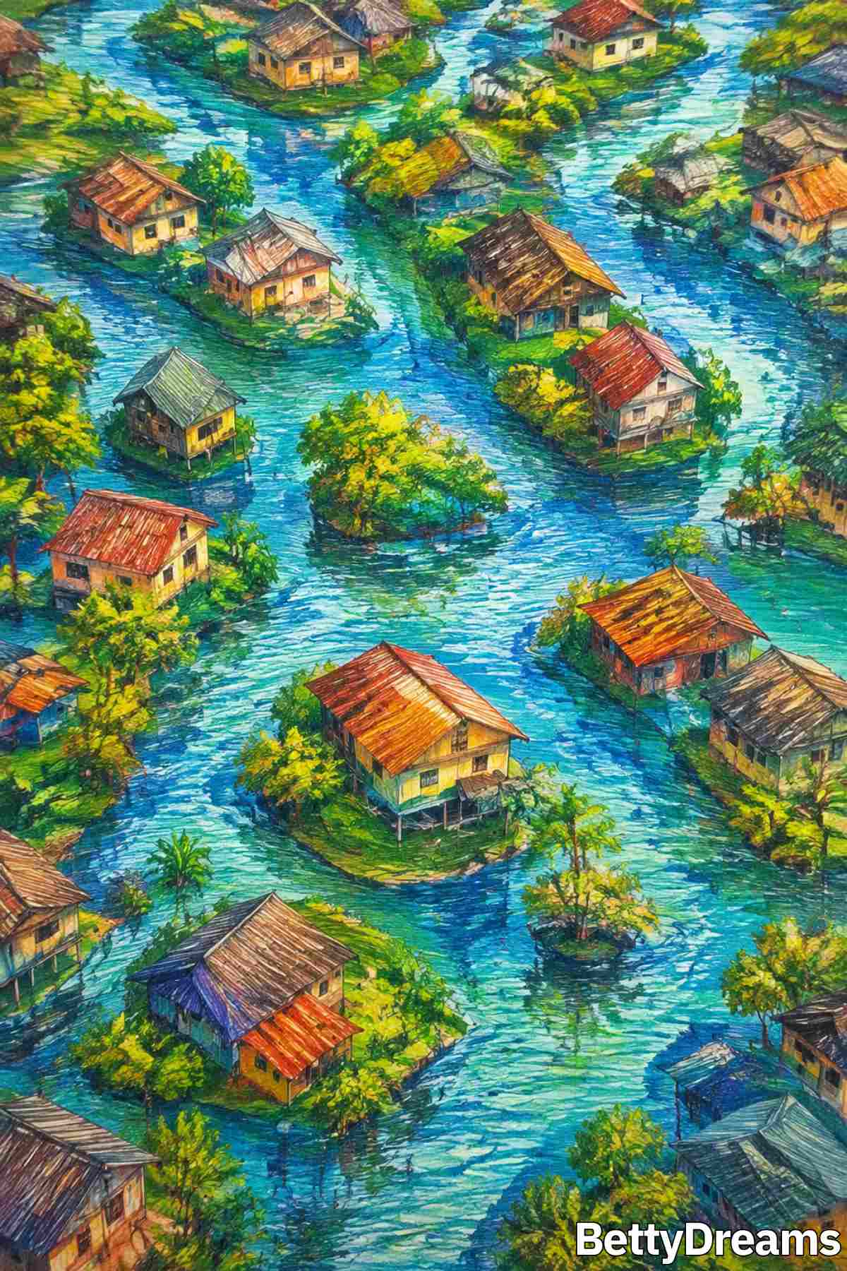 escaping a flood in a dream