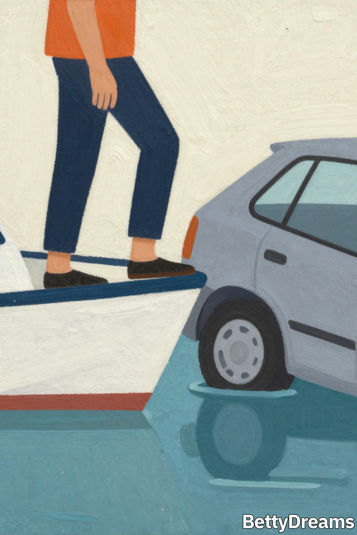 dreaming about escaping a sinking car