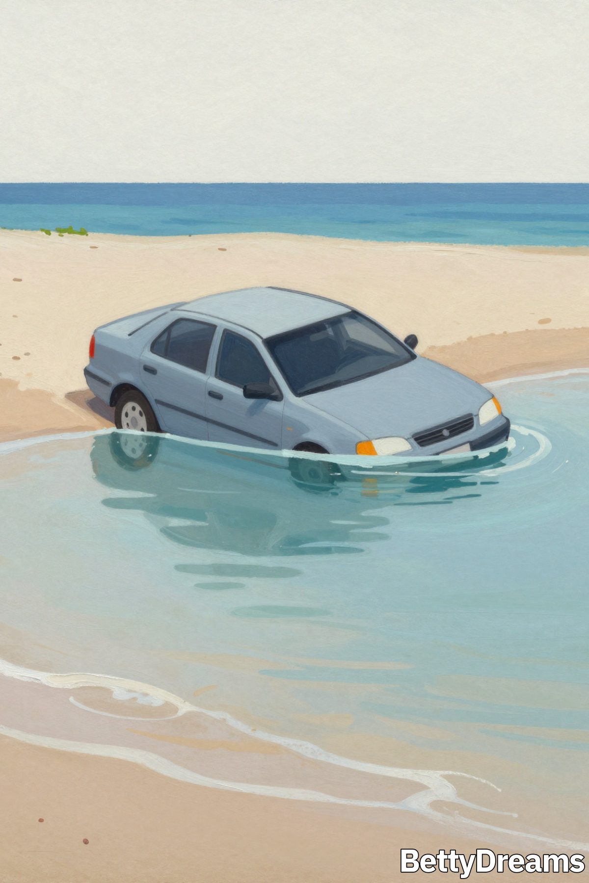 escaping a sinking car in a dream