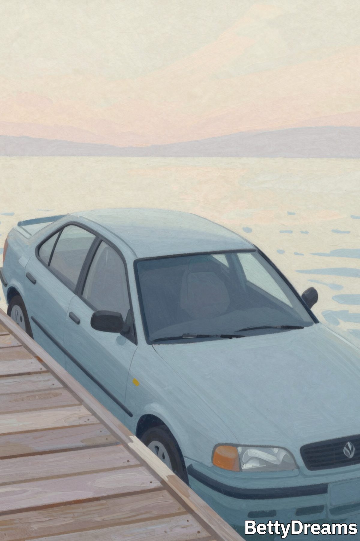 escaping from a car underwater in a dream