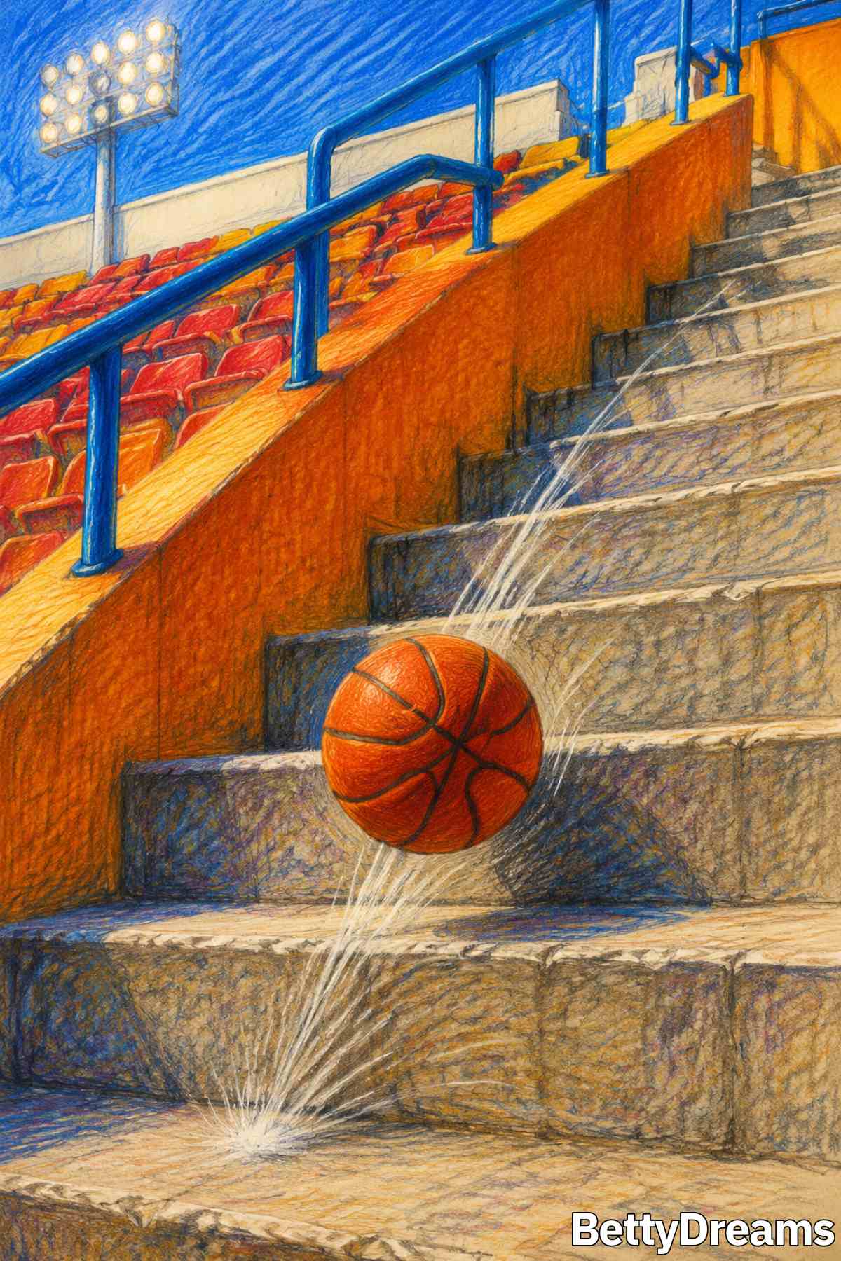 dream about falling down stairs
