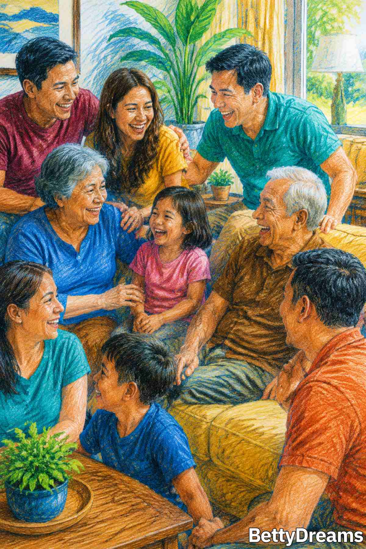 dreaming about a family gathering