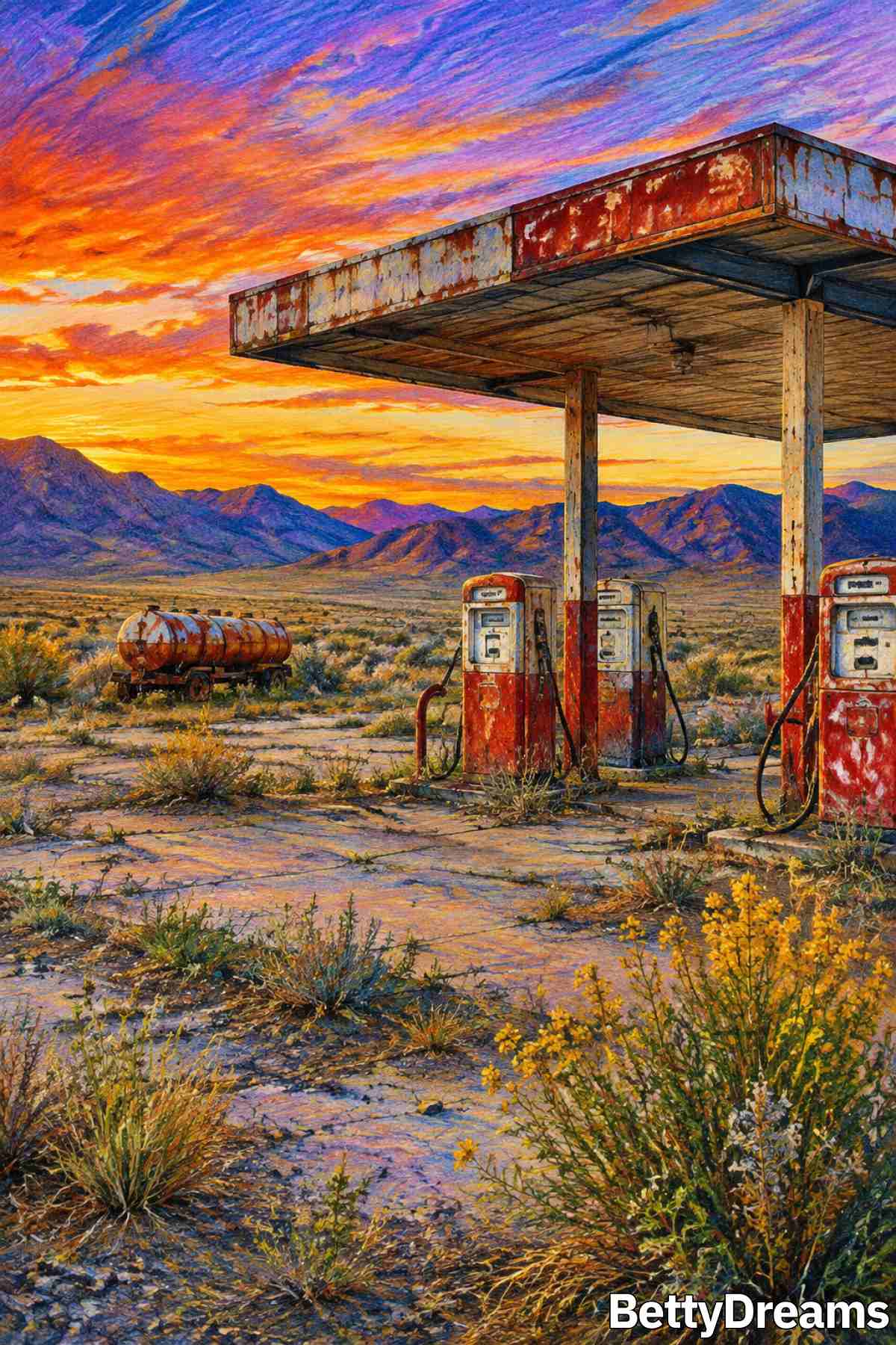 dream about gas station