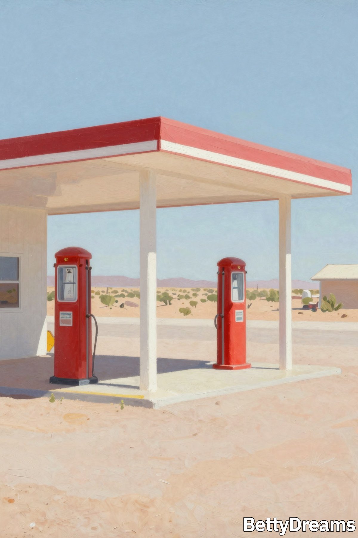 having a dream about gas station