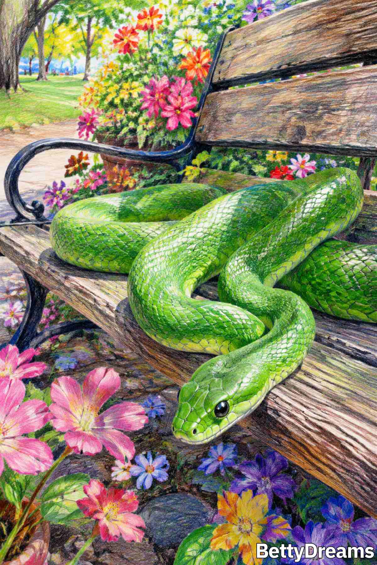 interpreting a green snake dream
