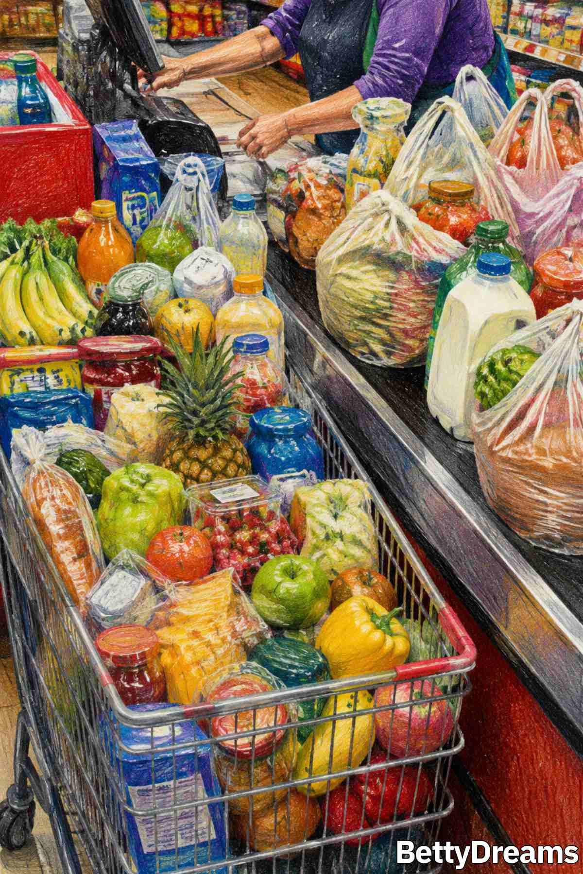dreaming about grocery shopping