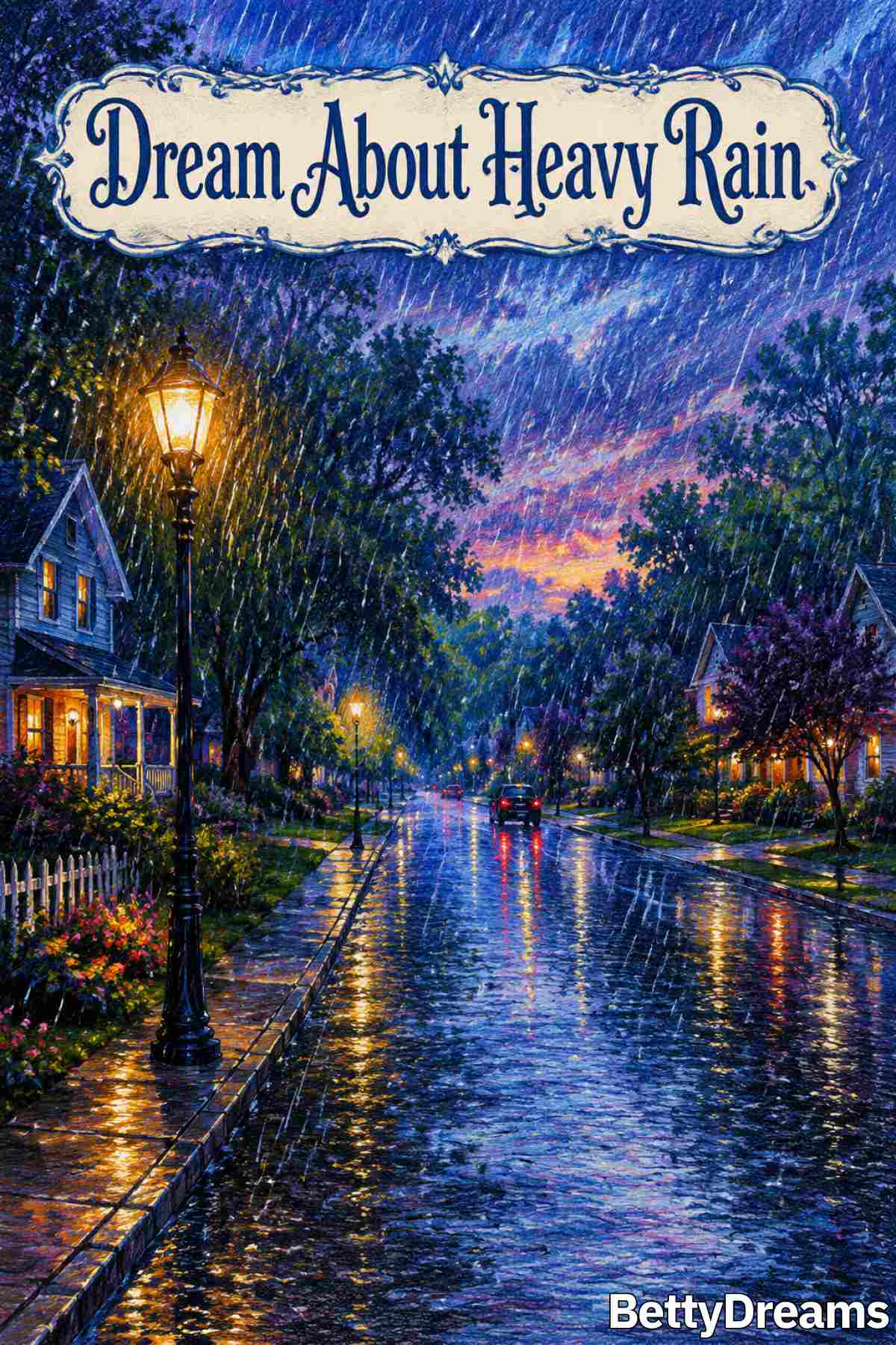 heavy rain in a dream