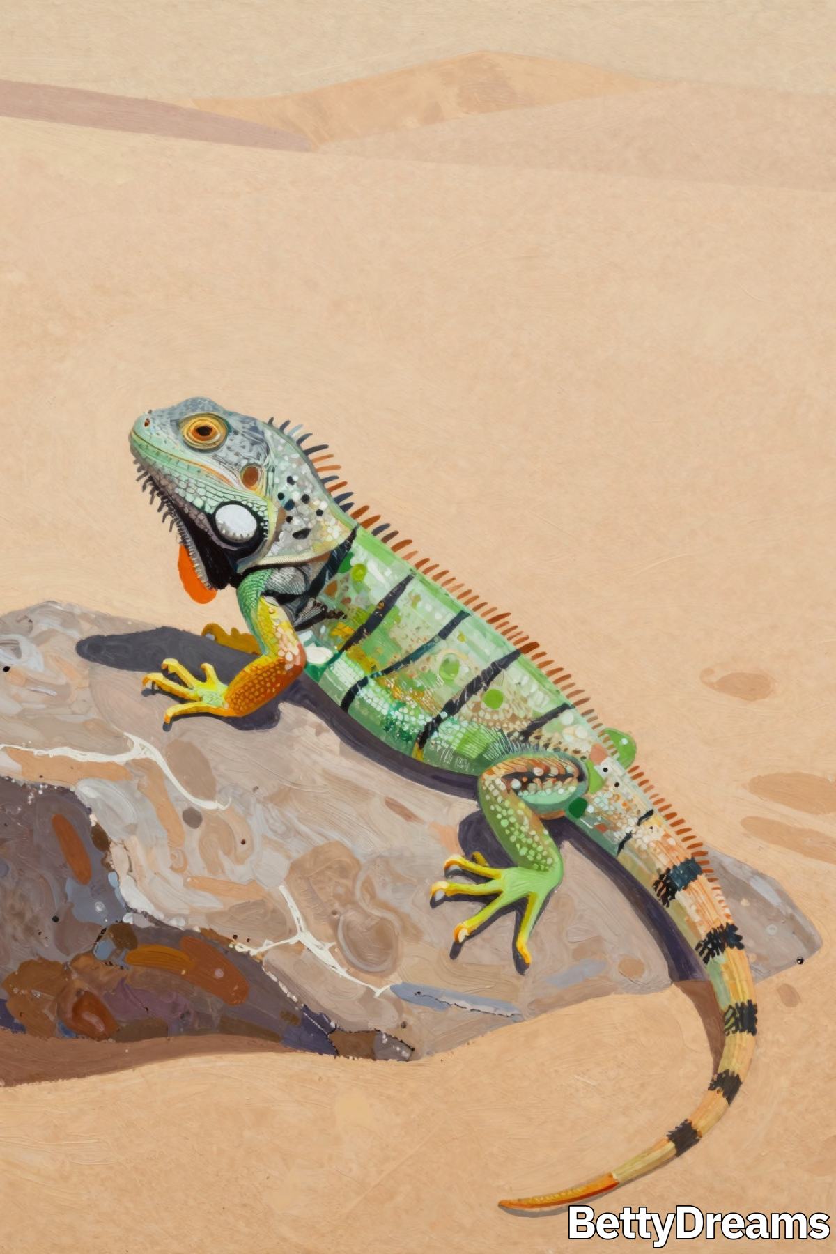 dreaming about an iguana