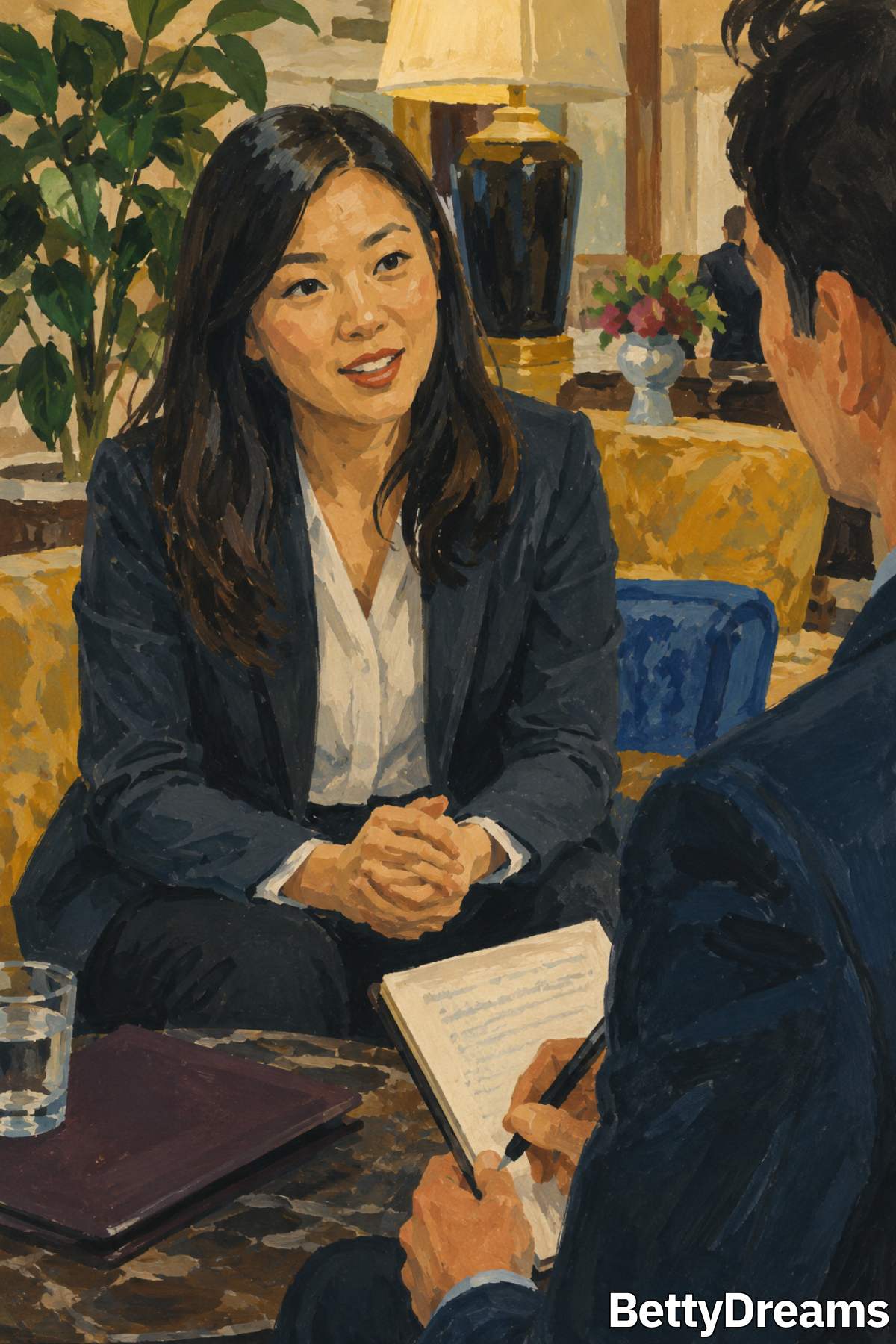 dreaming about a job interview