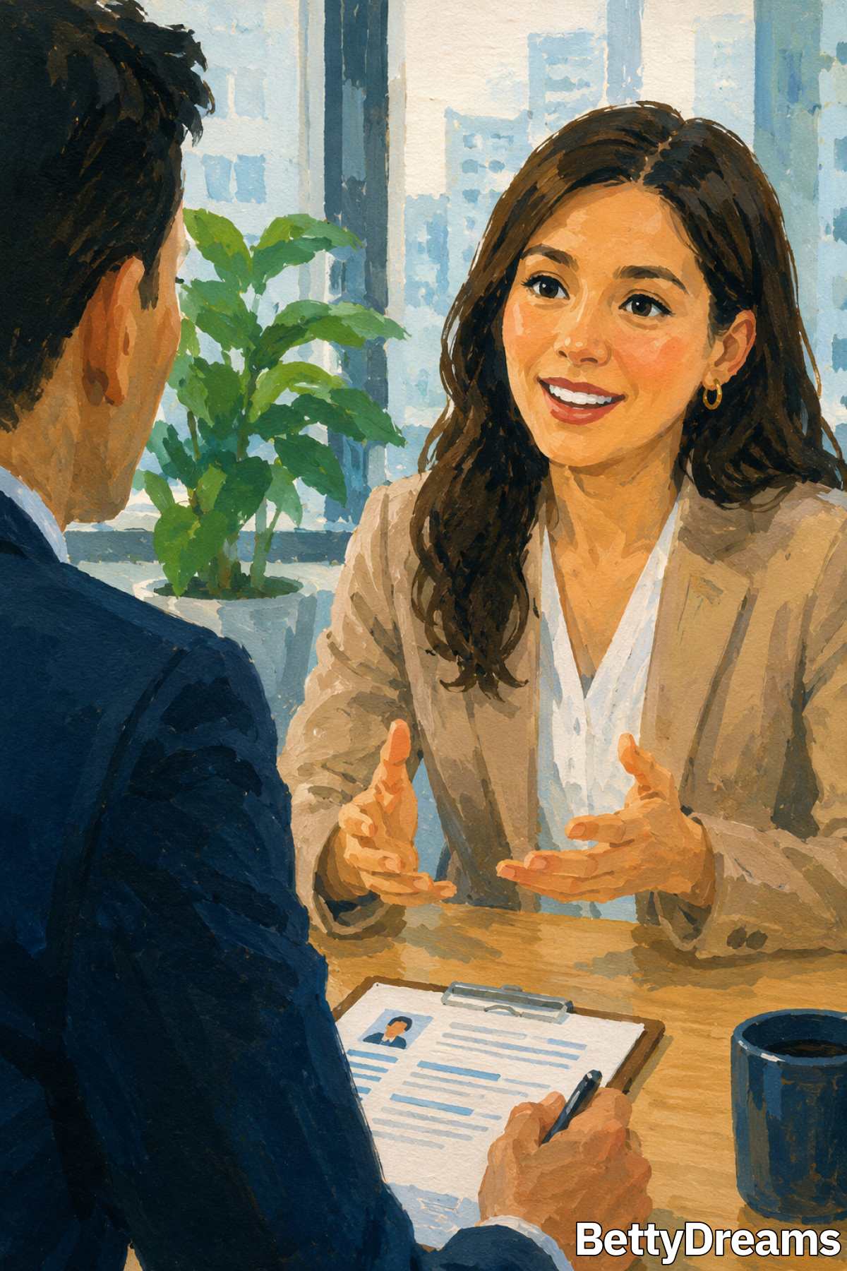 having a dream about a job interview