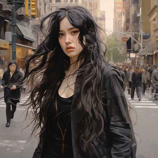 dream about long black hair