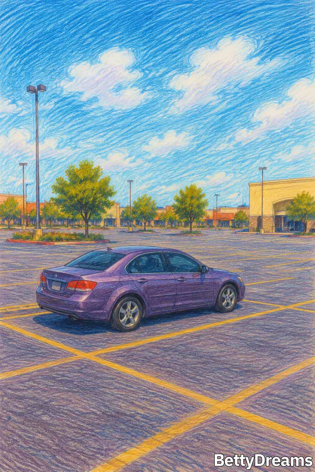 dreaming about a parking lot