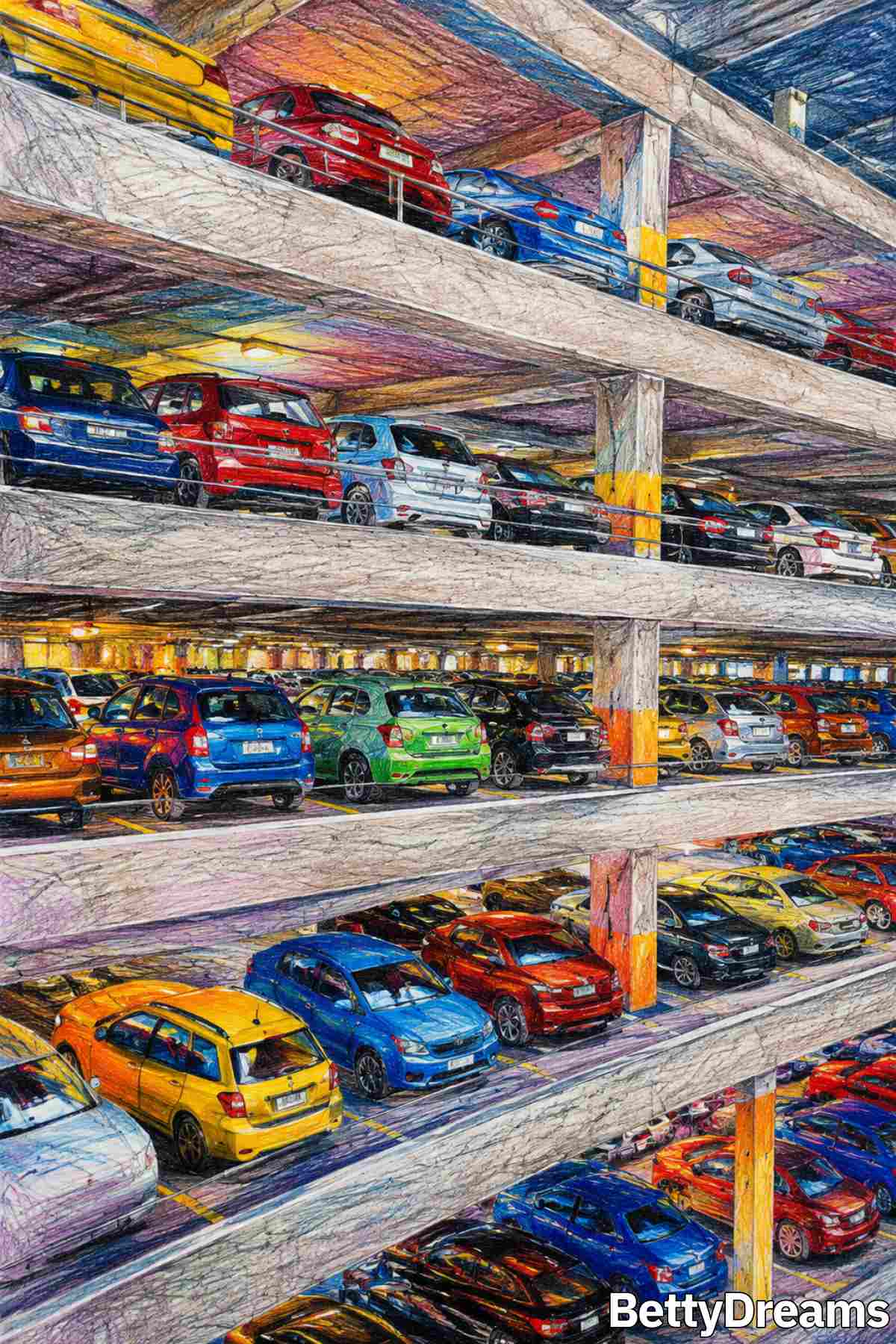 dreaming about parking lots