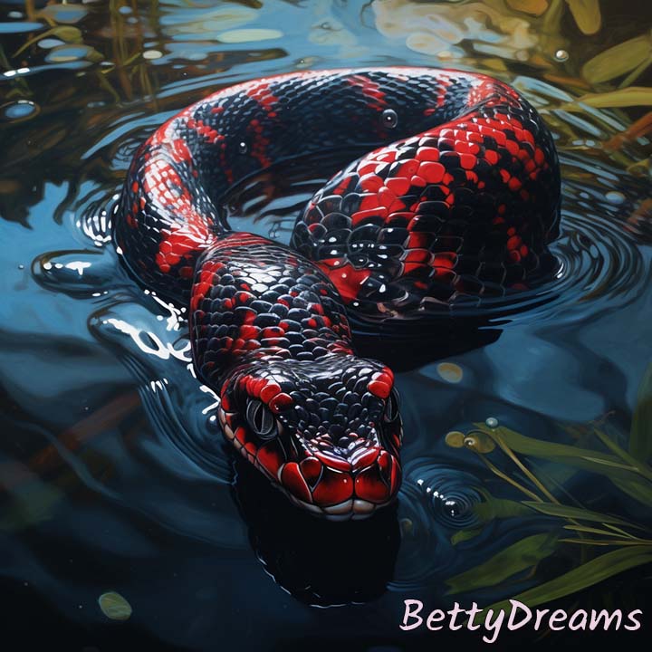 dream about red and black snake