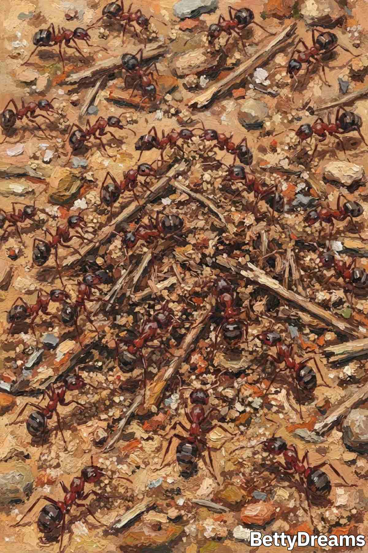 seeing red ants in a dream