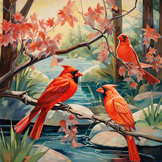 dream about red bird