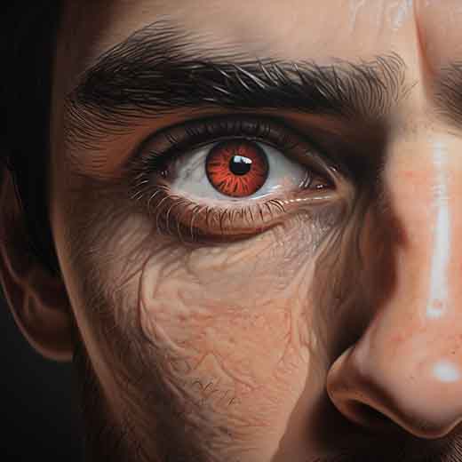 dream about red eyes