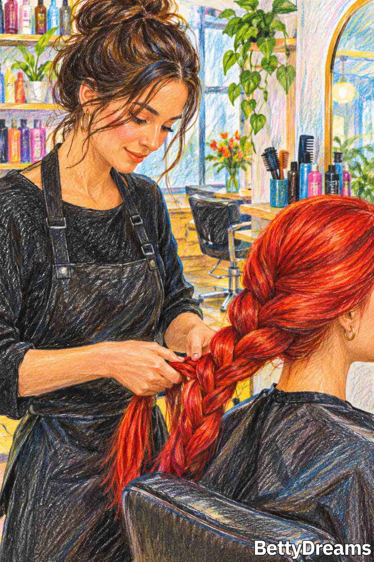 red hair in a dream