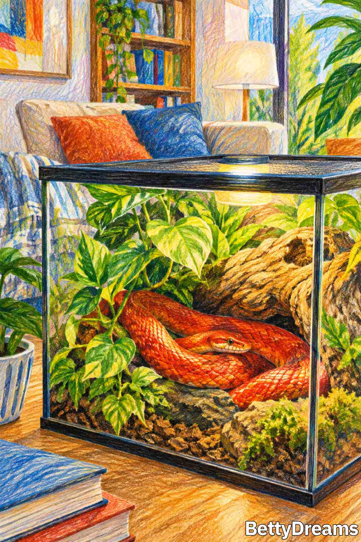 red snake in dream