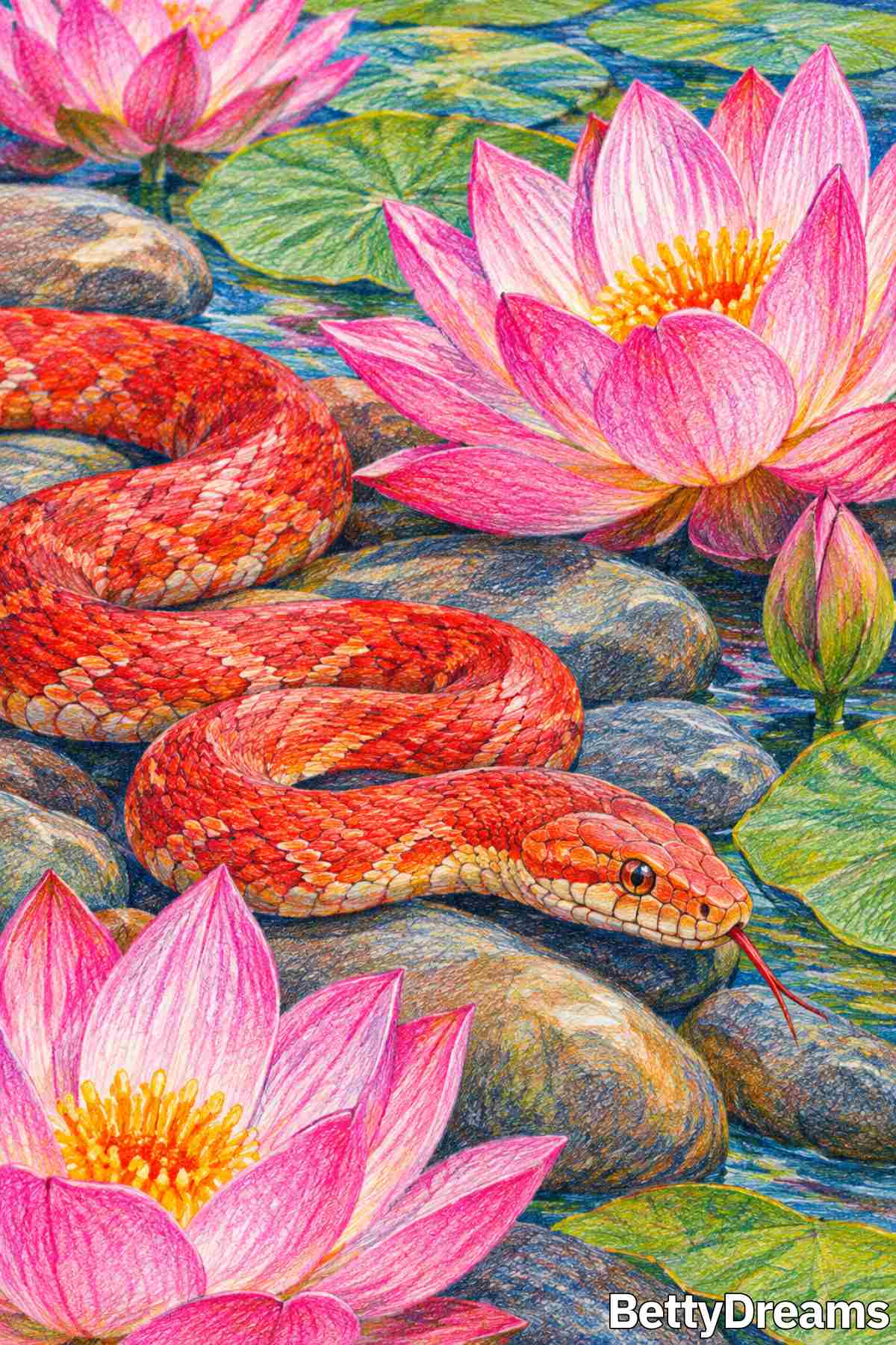 meaning of red snake in dream