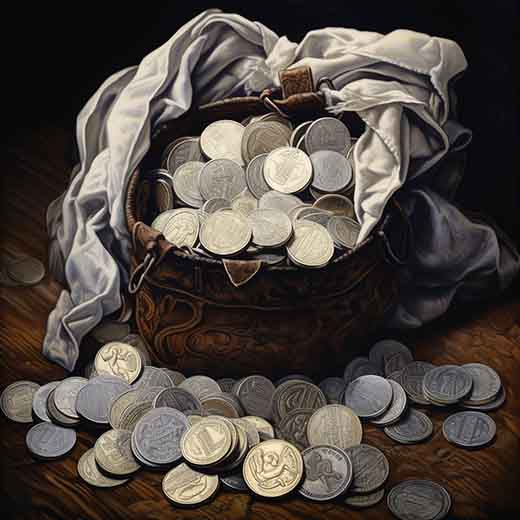 dream about silver coins