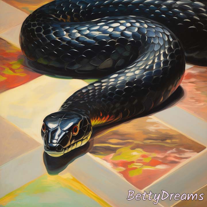 dream about small black snake