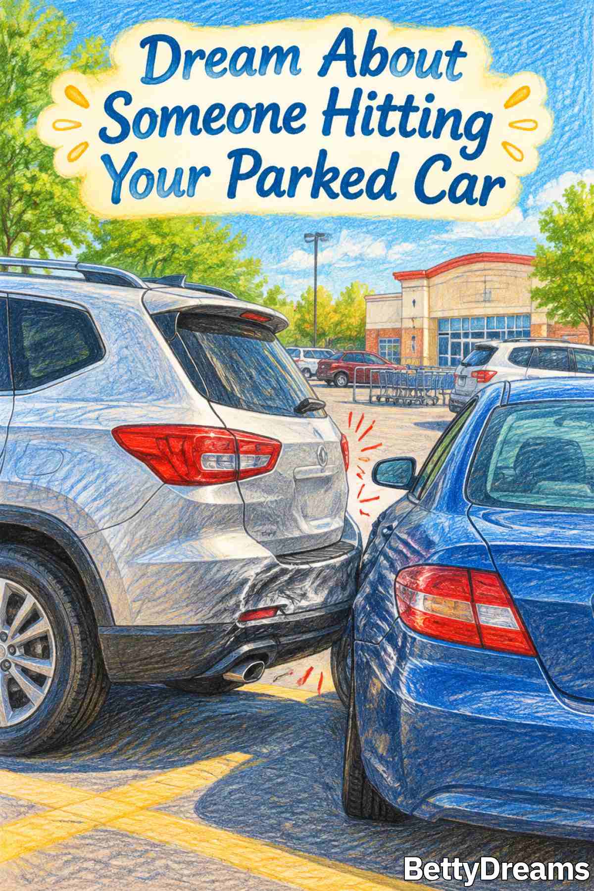 having a dream about your parked car getting hit
