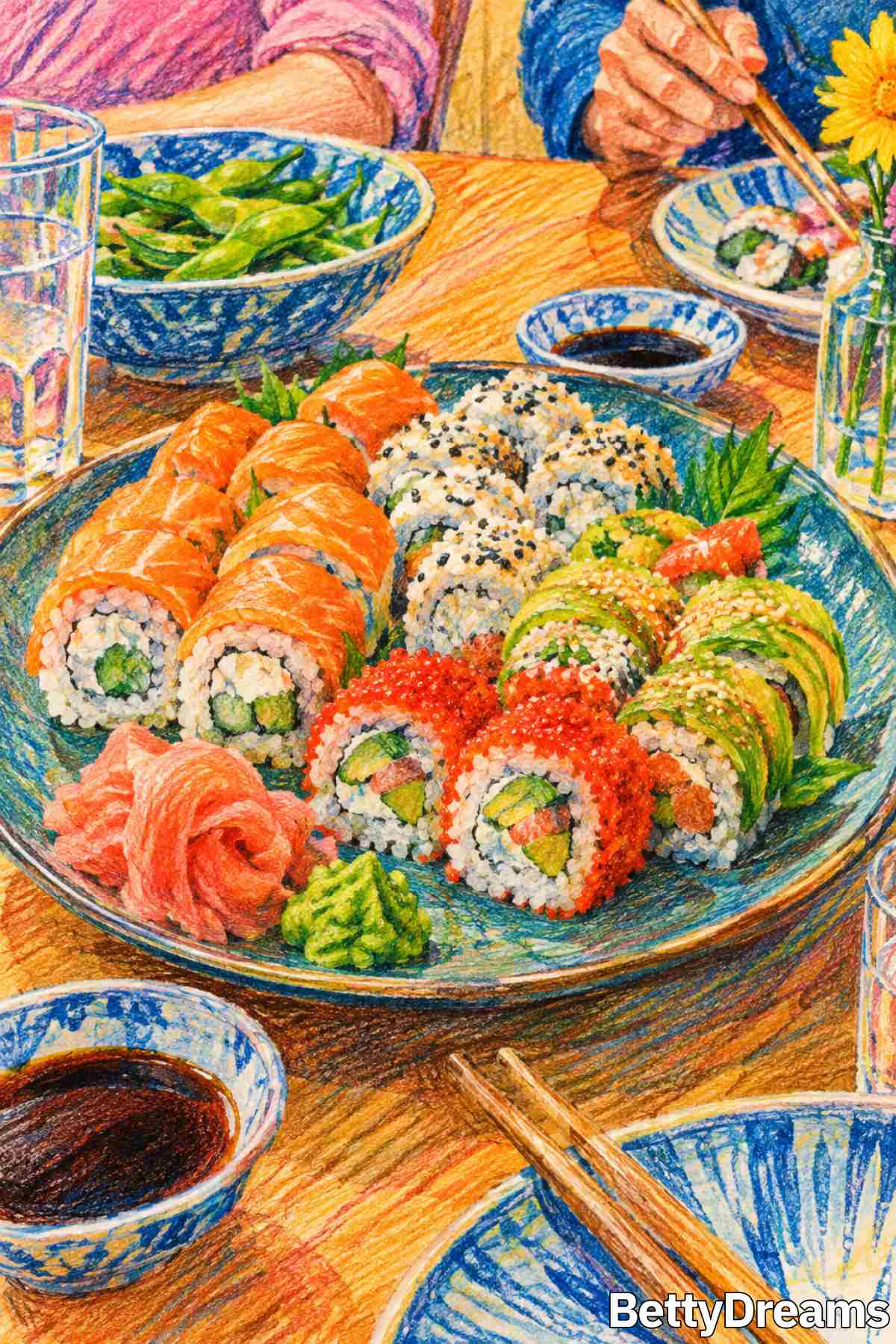 dreaming of eating sushi