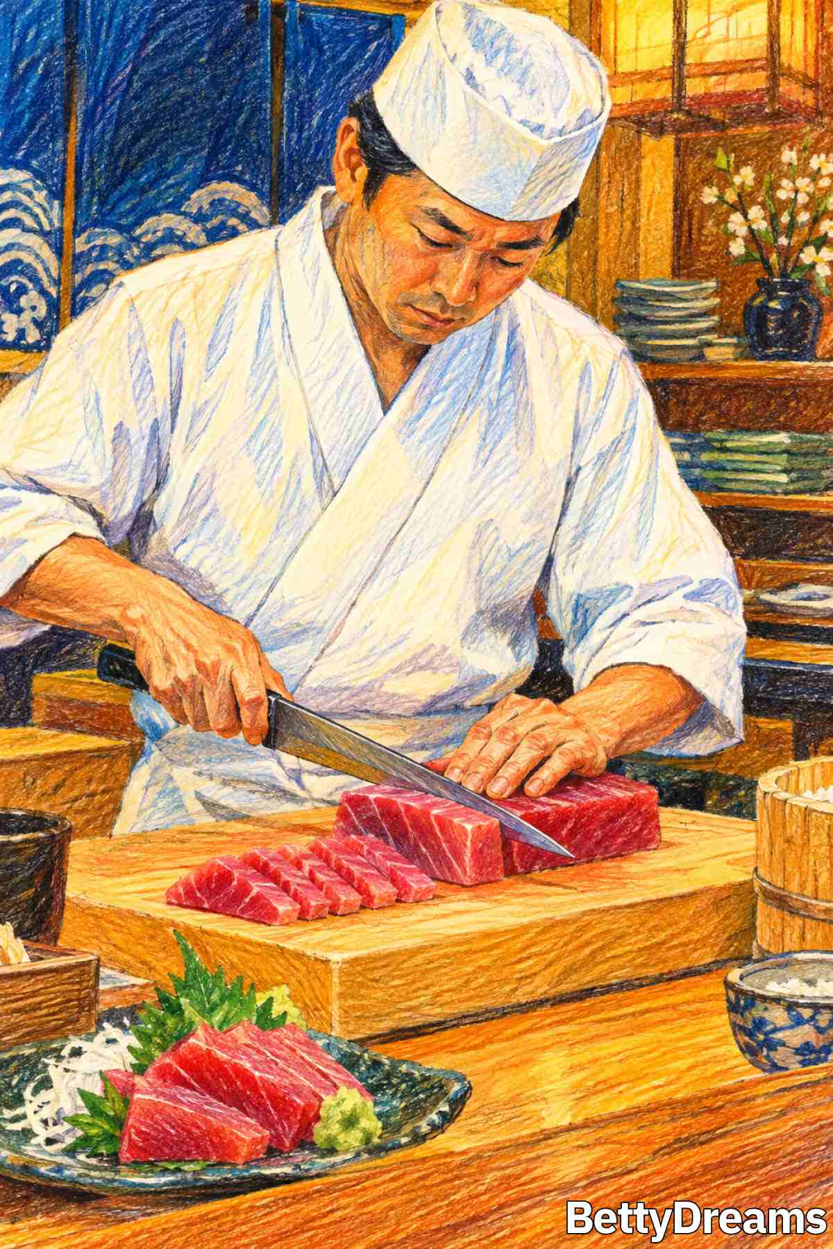 having a dream about sushi