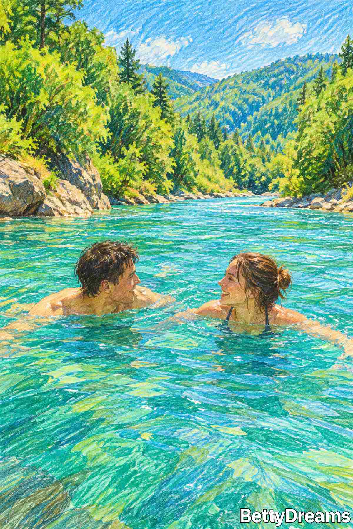 dreams about swimming in a river with another person