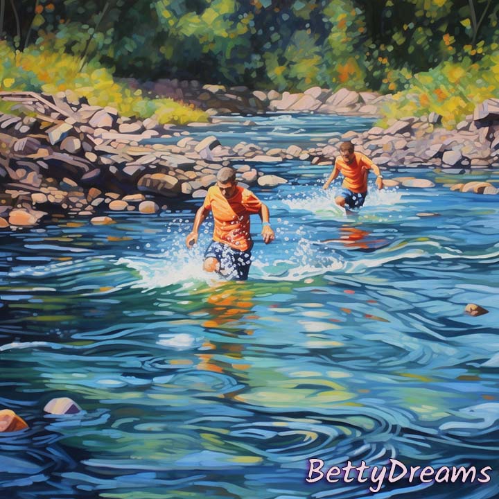 dream about swimming in a river with someone